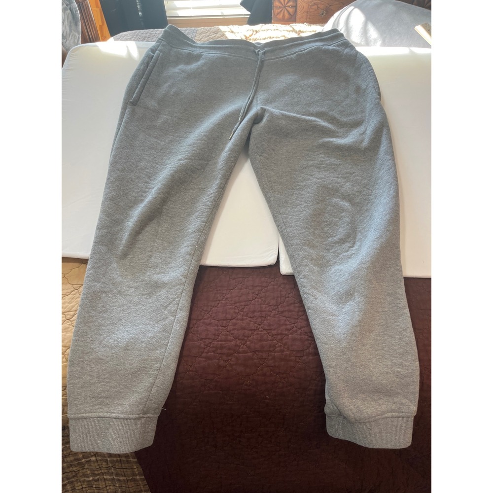 LAZER Men's Gray Fleece SHERPA LINED Sweatpants Joggers Size‎ XL
